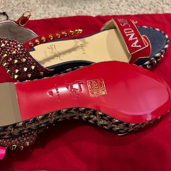 Christian Louboutin Espadrilles blue denim - Picture 4 of 5